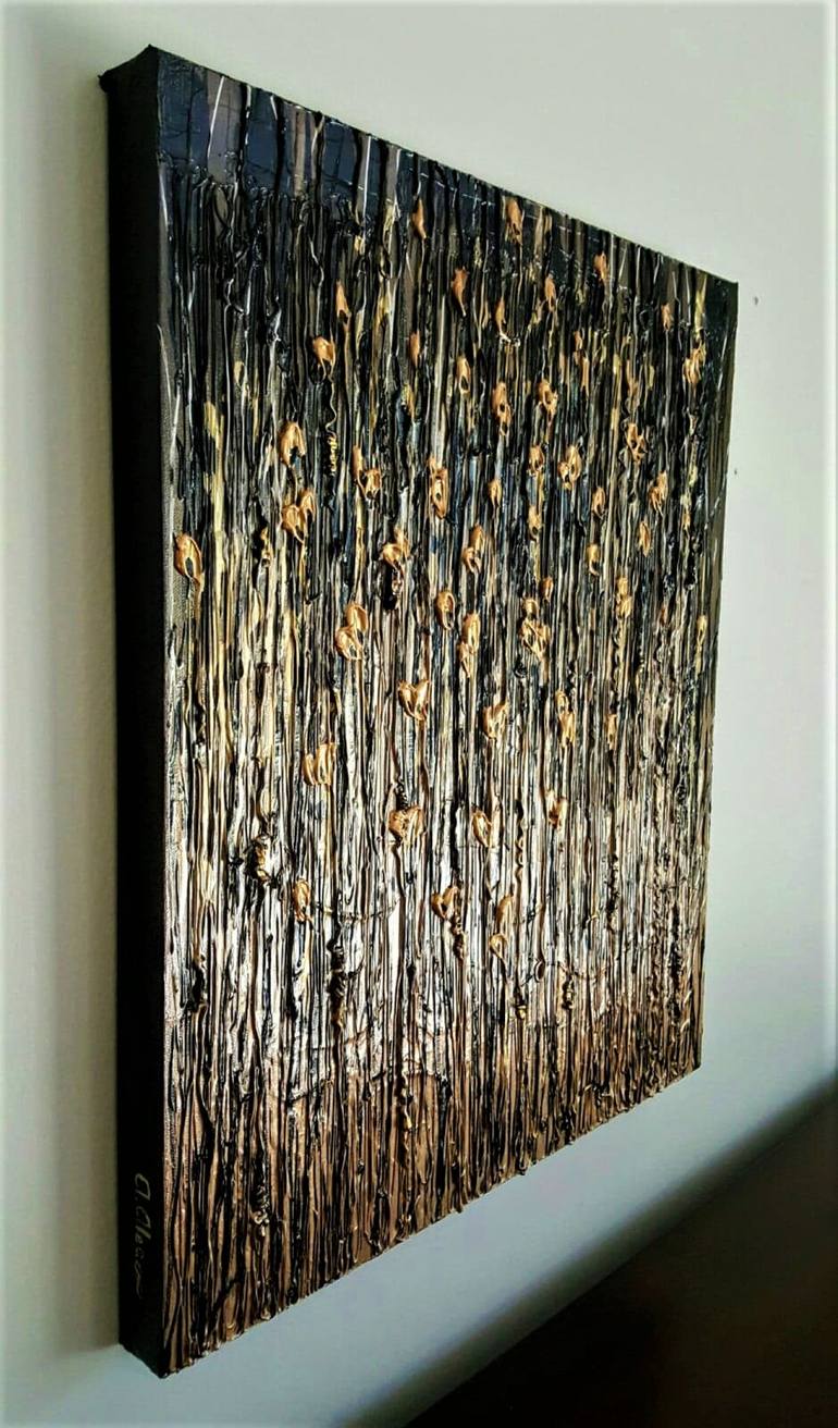 Original Art Deco Abstract Painting by Angela Alec