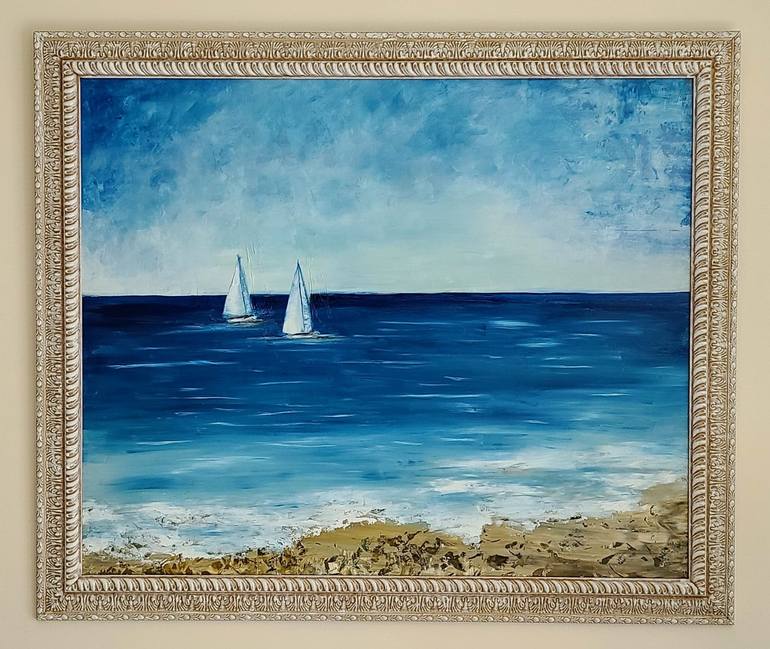 Original Fine Art Seascape Painting by Angela Alec
