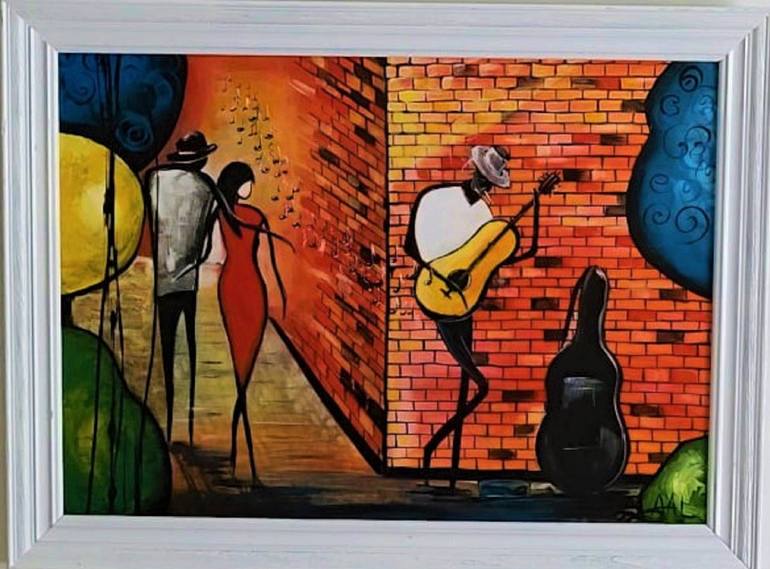 Original Music Painting by Angela Alec