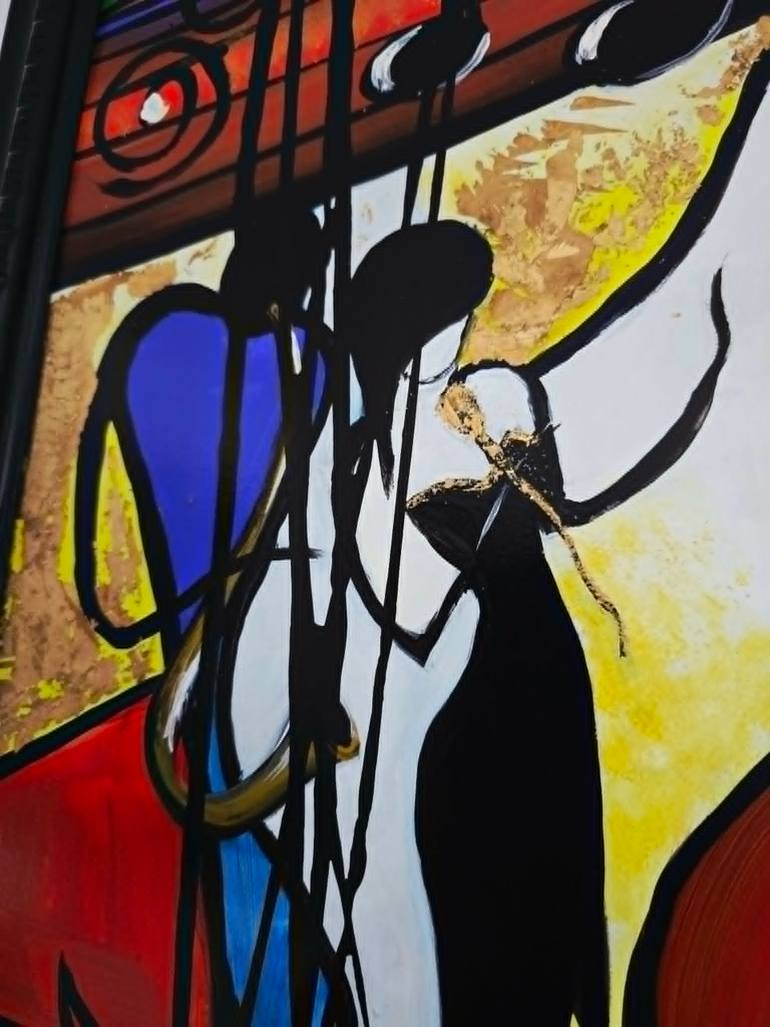 Original Abstract Music Painting by Angela Alec