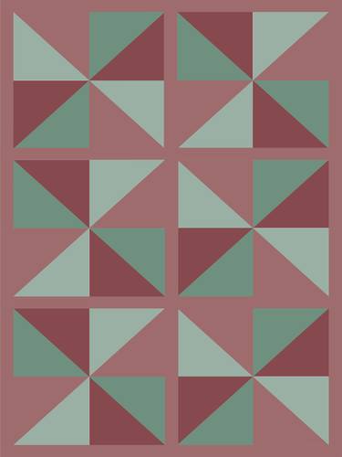 Print of Geometric Mixed Media by Denise Homsi