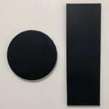 Black Circle & Rectangle by Chelsea Gardner