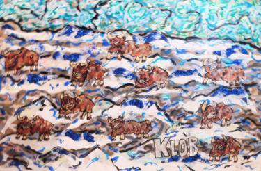 Original Contemporary Animal Painting by Kevin O'Brien