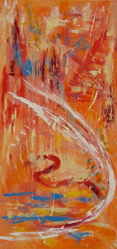 Original Abstract Expressionism Abstract Paintings by Oksana Okhapkina