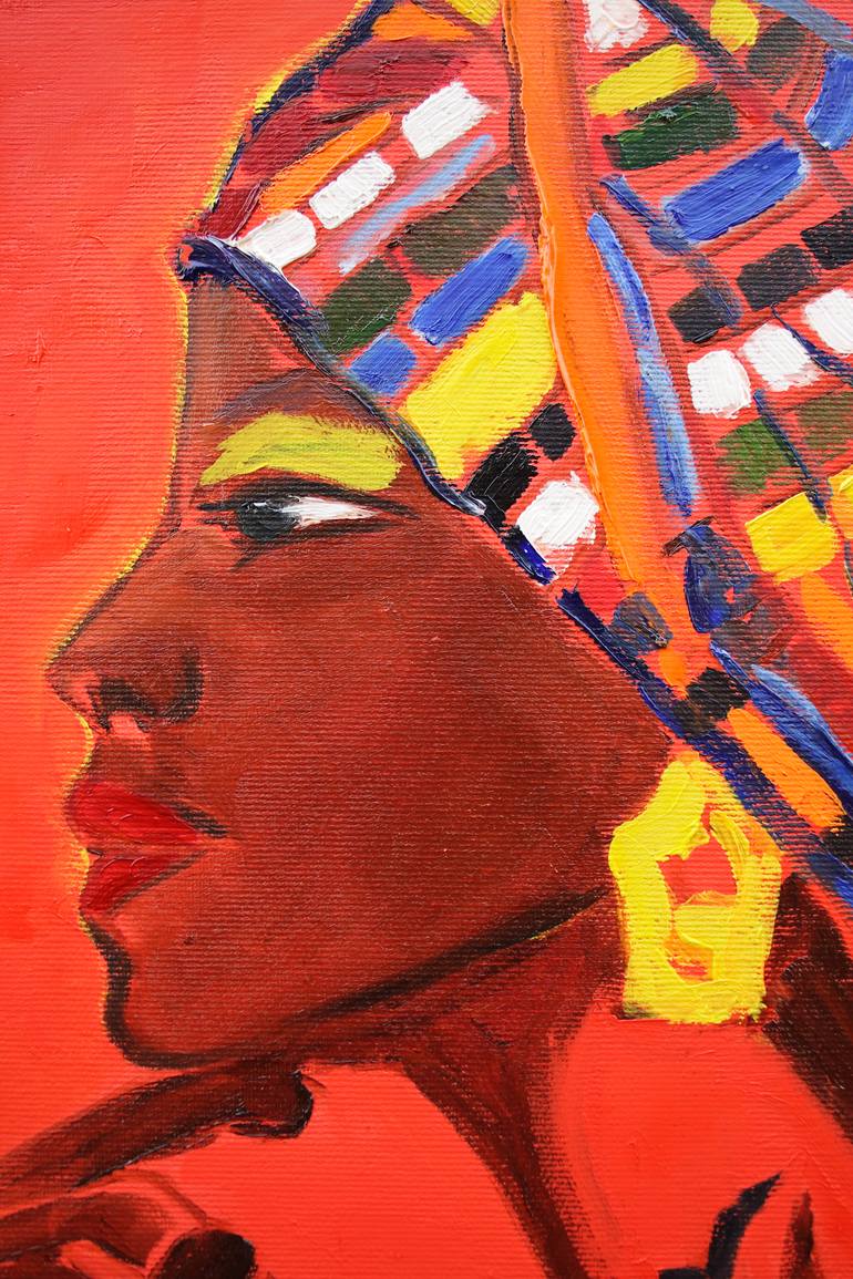 Original Abstract Pop Culture/Celebrity Painting by Oksana Okhapkina