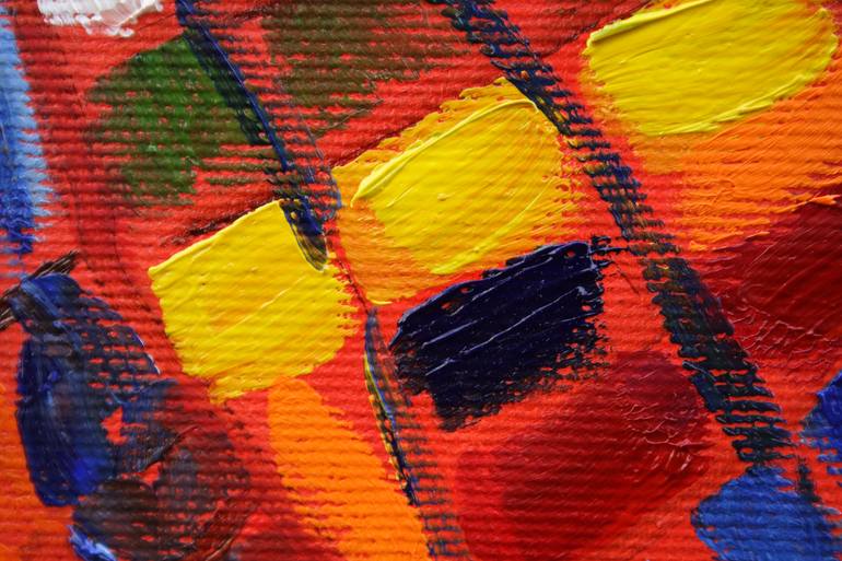 Original Abstract Pop Culture/Celebrity Painting by Oksana Okhapkina