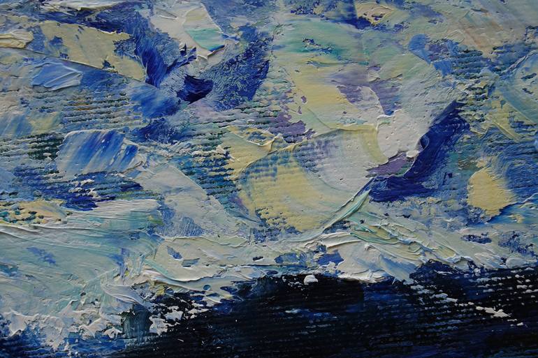 Original Abstract Expressionism Abstract Painting by Oksana Okhapkina