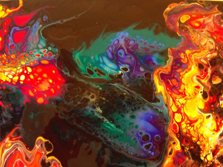 Original Abstract Expressionism Abstract Painting by Pauline George