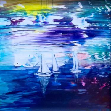 Original Boat Paintings by Kris Mercer