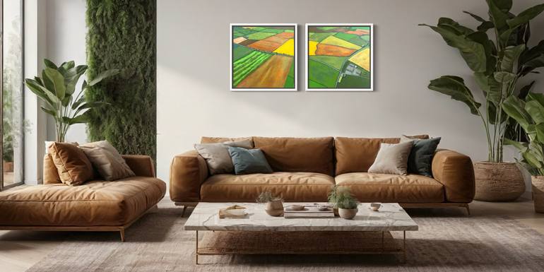 Original Abstract Landscape Painting by Kris Mercer
