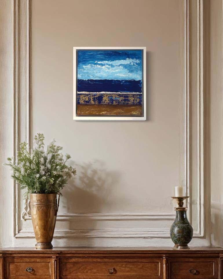 Original Abstract Seascape Painting by Kris Mercer