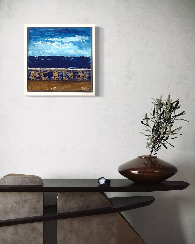 Original Abstract Seascape Painting by Kris Mercer