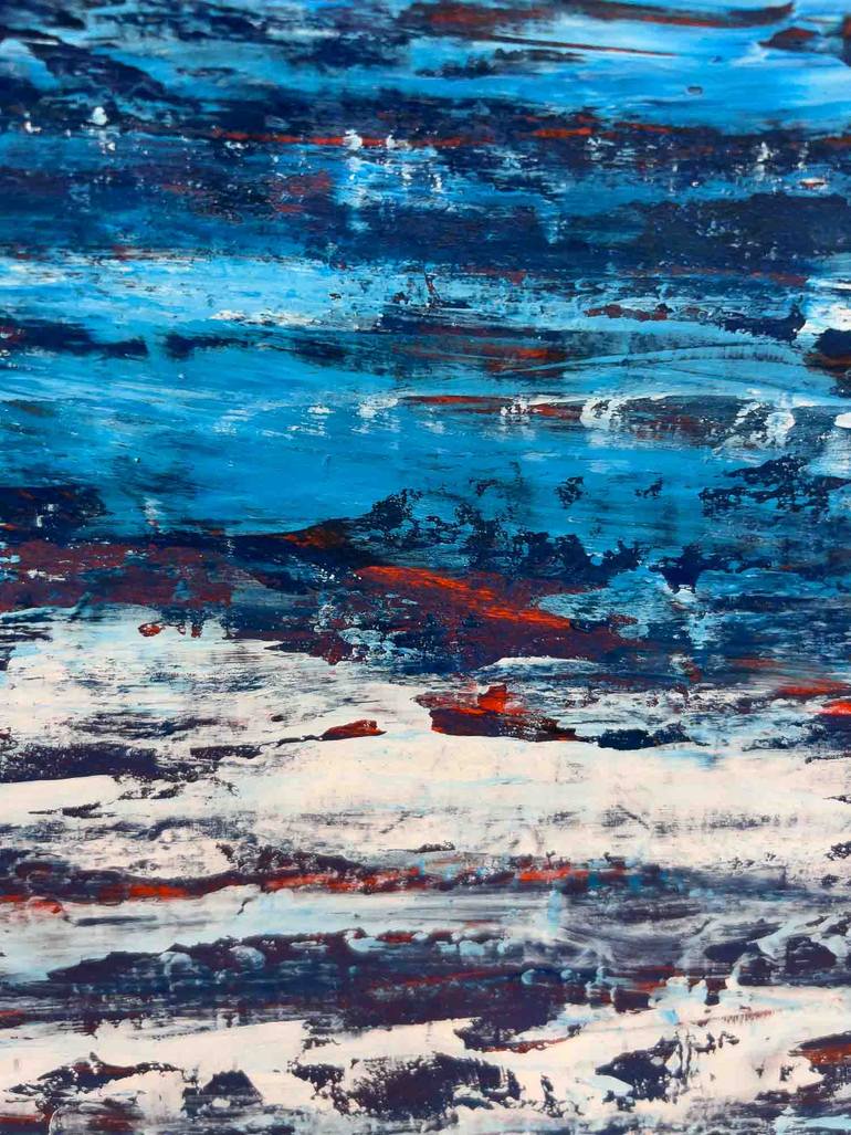 Original Abstract Seascape Painting by Kris Mercer