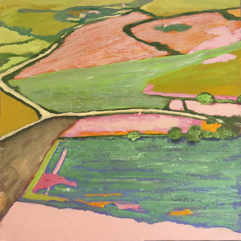 Original Abstract Landscape Paintings by Kris Mercer