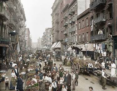 New York, 1901. Colorized photo - Limited Edition of 20 thumb