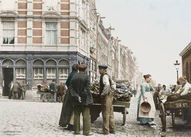 Amsterdam, 1904. Colorized photo - Limited Edition of 20 thumb