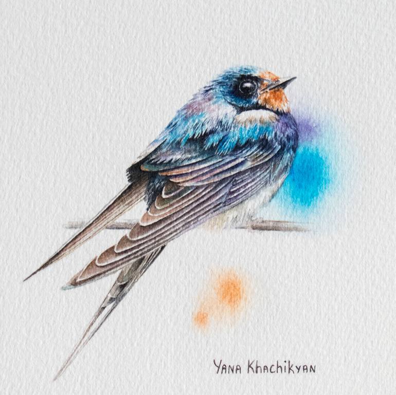Original Realism Animal Painting by Yana Khachikyan