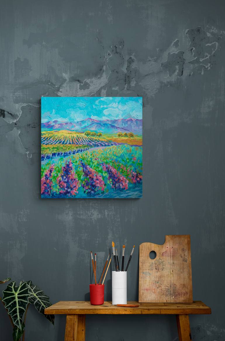 Original Impressionism Landscape Painting by Yana Khachikyan
