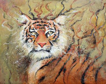 Print of Fine Art Animal Paintings by Ronnel Cuison
