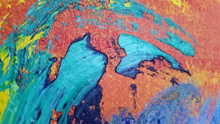 Original Abstract Expressionism Abstract Painting by Alina Morgan