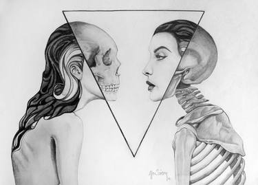 Print of Conceptual Mortality Drawings by Alejandra Sáenz