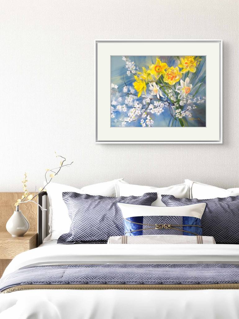 Original Impressionism Floral Painting by Mariia Znova