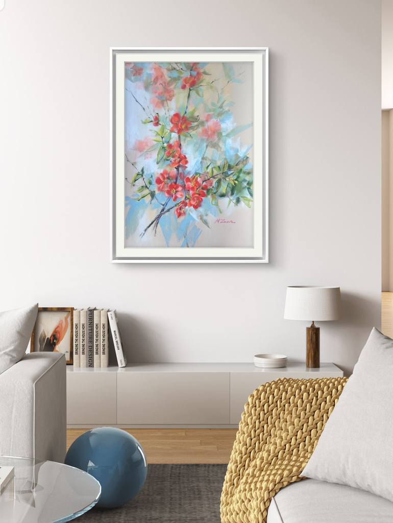 Original Floral Painting by Mariia Znova