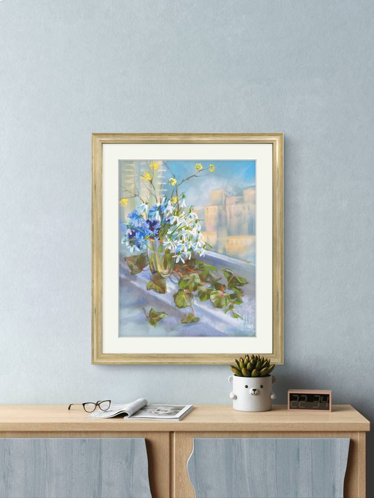 Original Impressionism Floral Painting by Mariia Znova
