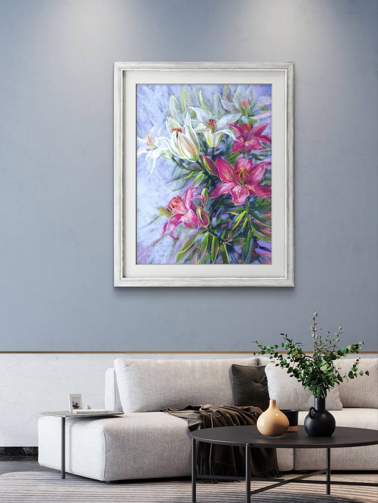 Original Impressionism Floral Painting by Mariia Znova