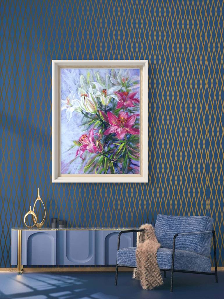 Original Impressionism Floral Painting by Mariia Znova