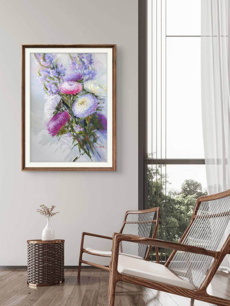 Original Impressionism Floral Painting by Mariia Znova