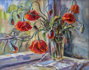 Original Realism Floral Paintings by Mariia Znova
