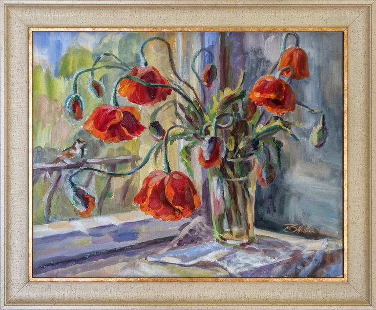 Original Realism Floral Painting by Mariia Znova