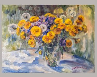Original Floral Paintings by Mariia Znova