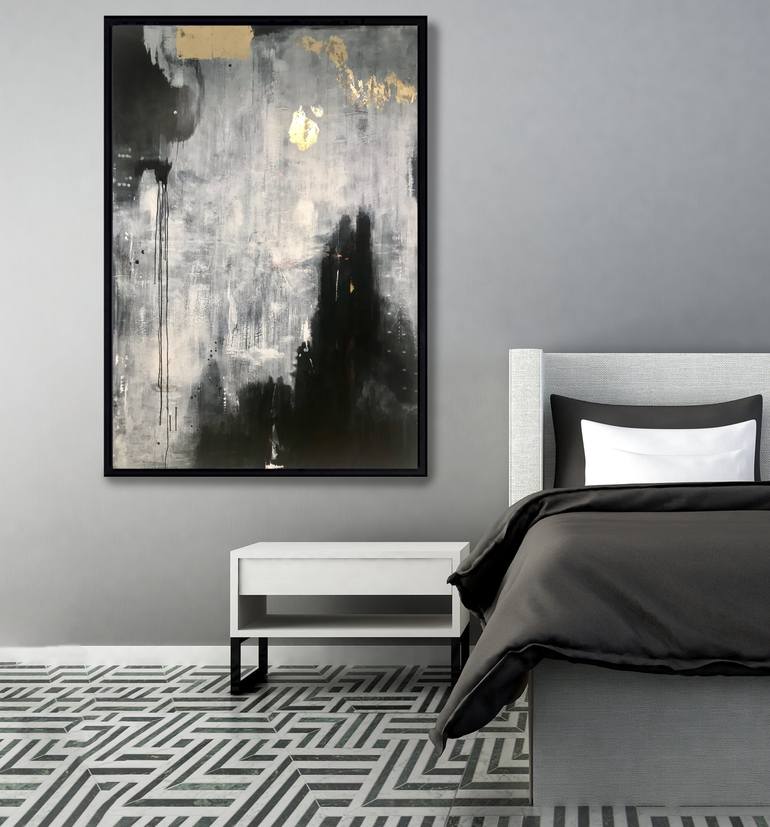 Original Abstract Expressionism Abstract Painting by Grazyna Aneta Ochowiak
