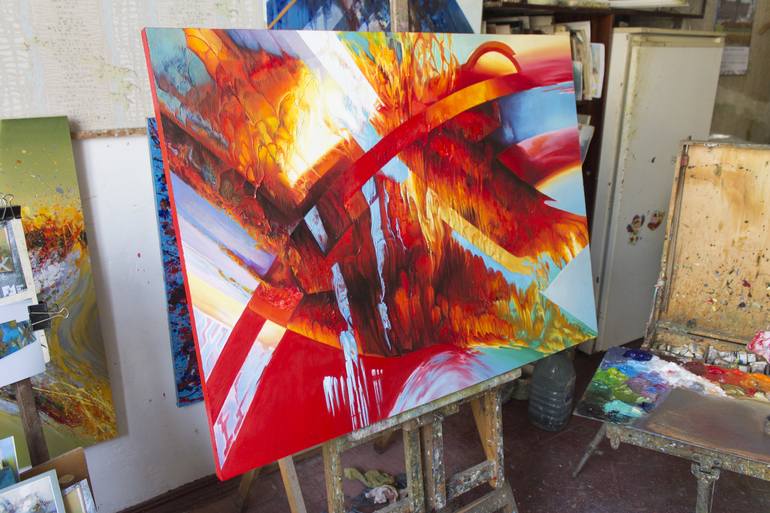 Original Abstract Painting by Aleksey Vylusk