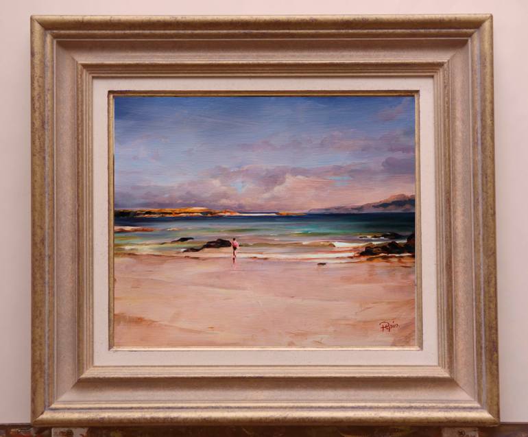 Original Figurative Beach Painting by Thomas Pepin