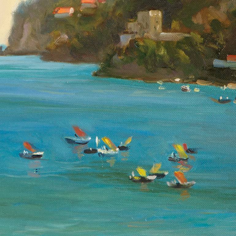 Original Figurative Seascape Painting by Viktar Barabantsau