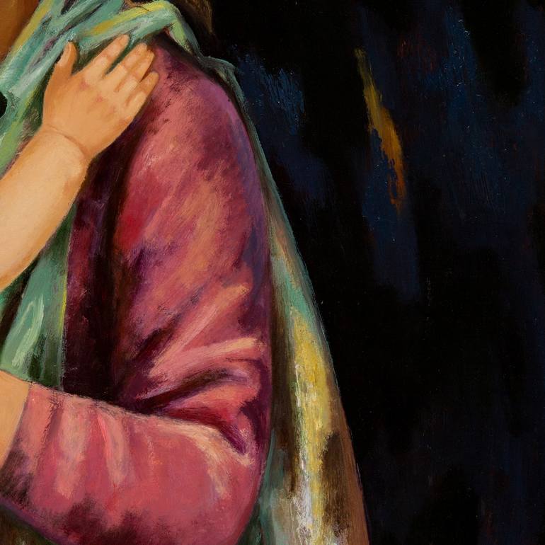 Original Conceptual People Painting by Viktar Barabantsau
