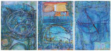 Blue Triptych (three sheets) thumb