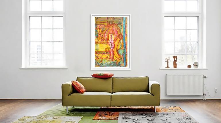 Original Abstract Expressionism Abstract Painting by Matilde Cánepa González