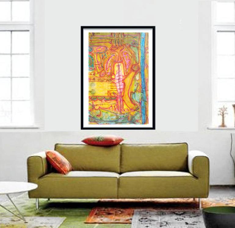 Original Abstract Expressionism Abstract Painting by Matilde Cánepa González