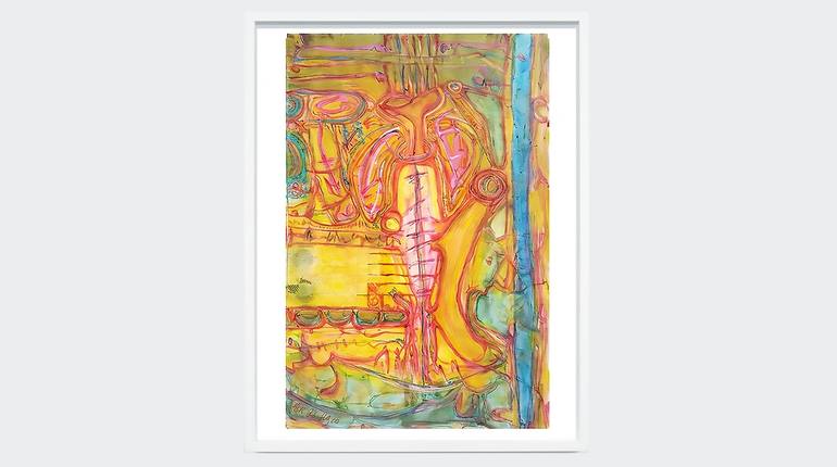 Original Abstract Expressionism Abstract Painting by Matilde Cánepa González