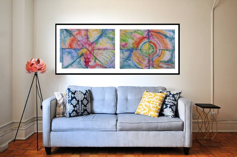 Original Abstract Painting by Matilde Cánepa González