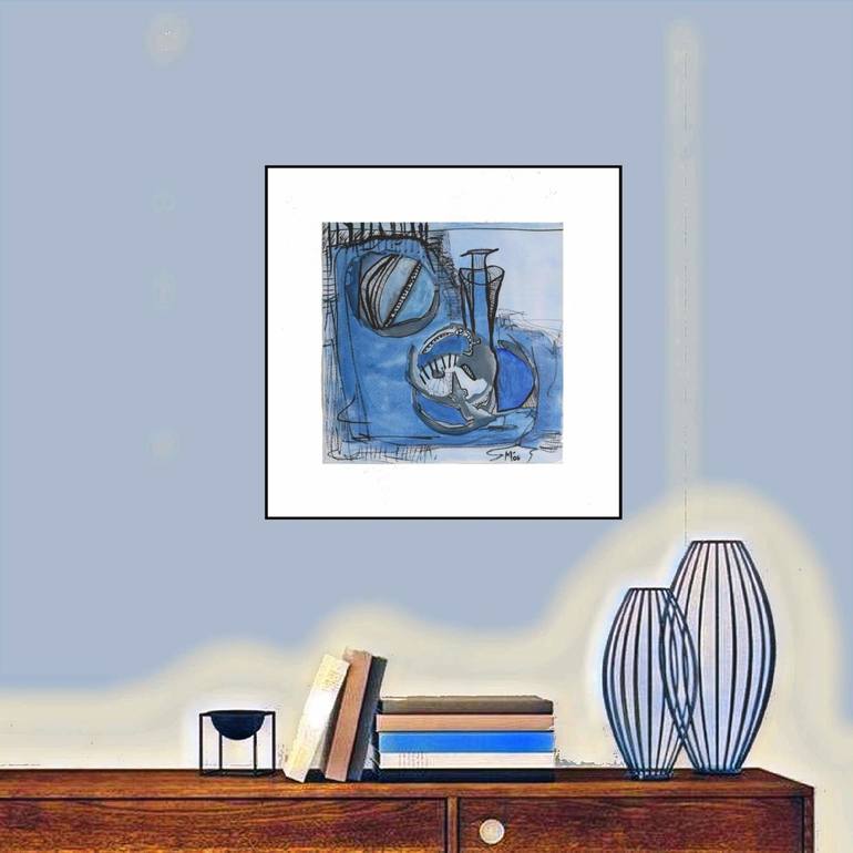 Original Conceptual Abstract Painting by Matilde Cánepa González