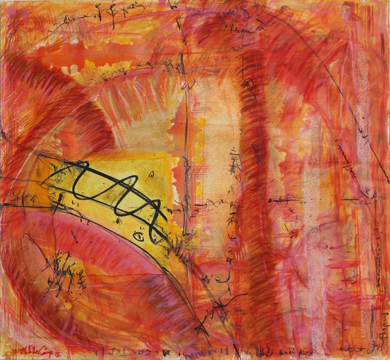Original Expressionism Abstract Painting by Matilde Cánepa González