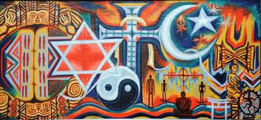 Original Abstract Religious Paintings by Rasheed Amodu