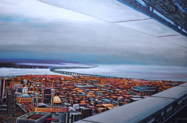 Original Realism Landscape Painting by Rasheed Amodu