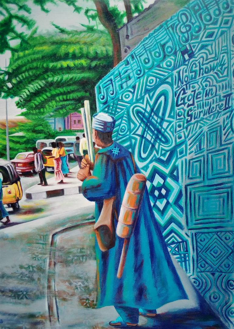 Original Culture Painting by Rasheed Amodu