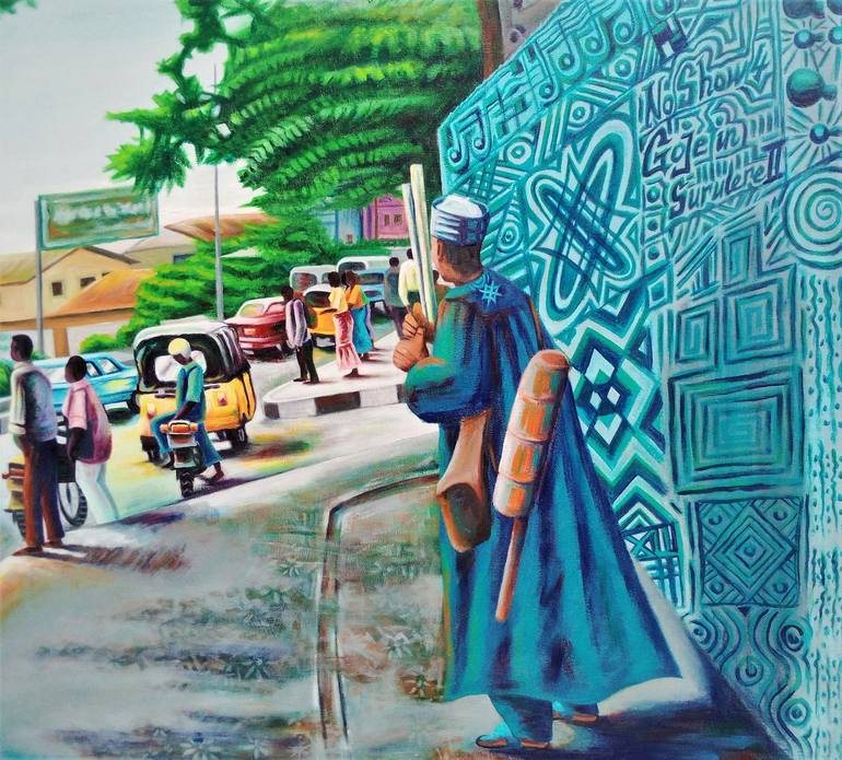Original Culture Painting by Rasheed Amodu